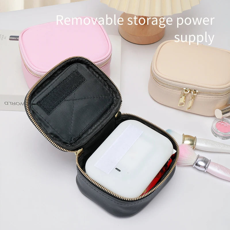 LEATHER MAKE UP BAG