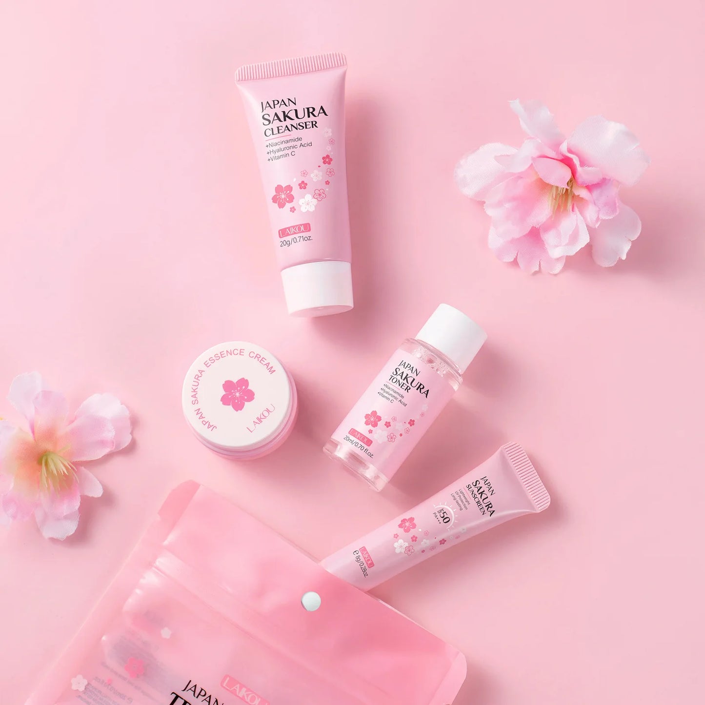 Skincare Set 4 Piece Kit Cleanser