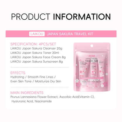 Skincare Set 4 Piece Kit Cleanser