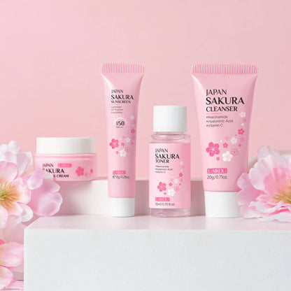 Skincare Set 4 Piece Kit Cleanser